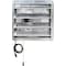 Iliving Silver 16 inch Shutter Exhaust Attic Garage Grow Fan with 3 Speed Thermostat 6 ft. 3 Plugs Cord ILG8SF16V-T - alternate 1